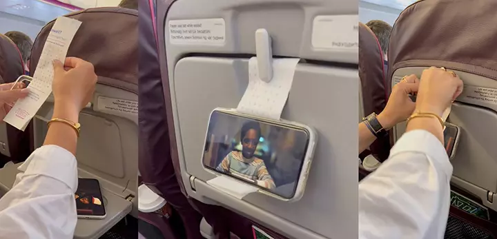 airplane phone holder